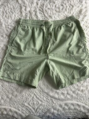 Light Green Men's Madewell Casual Drawstring Swim Trunks